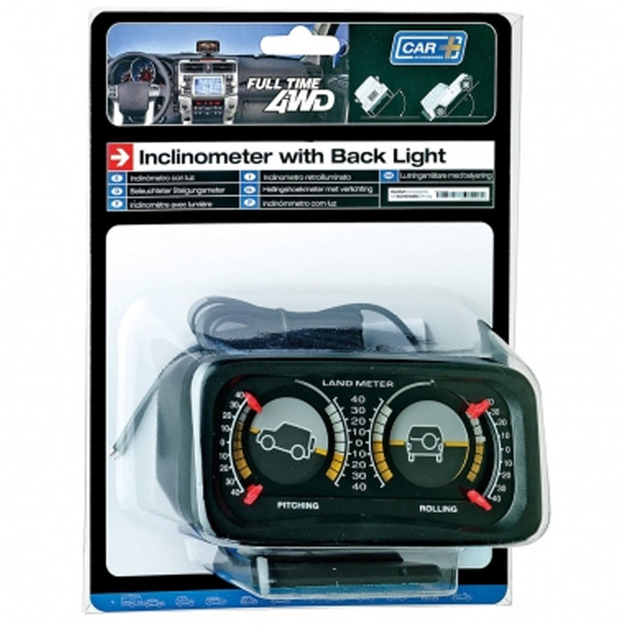 Off-Road Car Inclinometer Gauge Tilt Indicator Angle Level Slope Meter Pitch