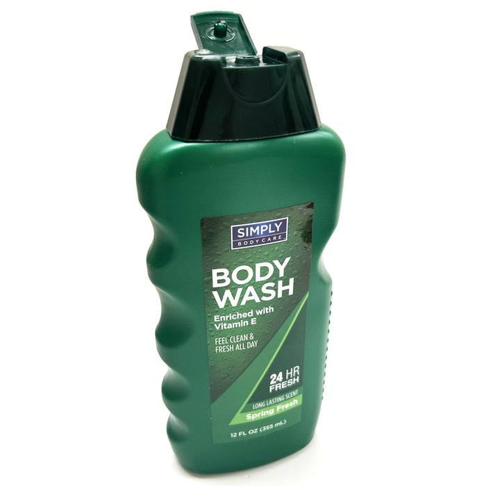 2 Pack Refreshing Body Wash for Men Shower Fresh 24 Hour Long Lasting Scent 12oz