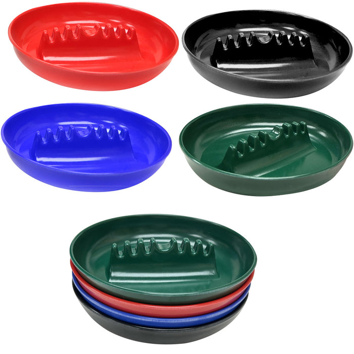 2pc Unbreakable Melamine Ashtrays Round 7" Heat Resist Outdoor Indoor Smoke Tray