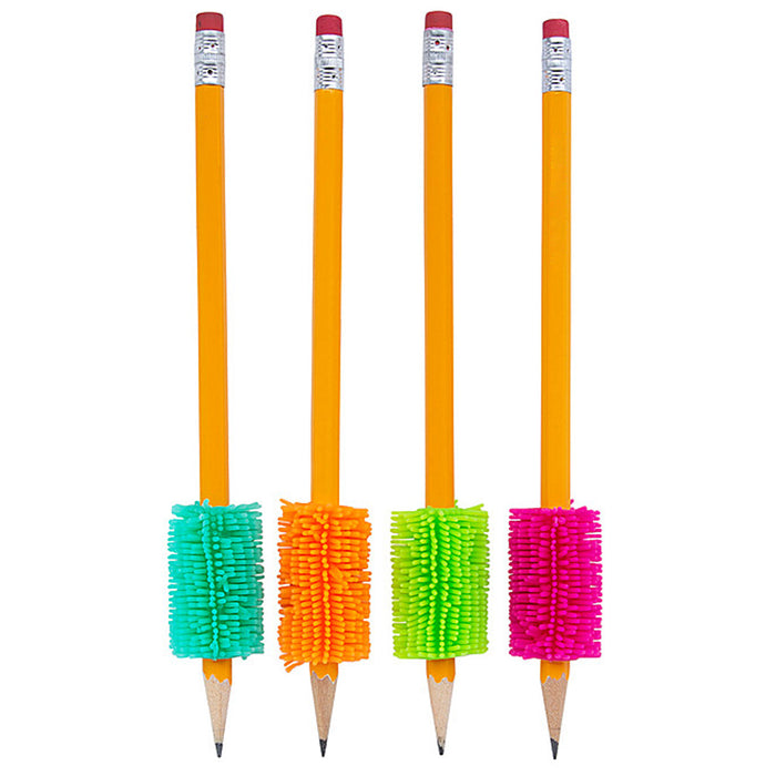 8 X Pencil Grips Pen Comfort Holder Soft Sponge Handwriting Kids School Supplies