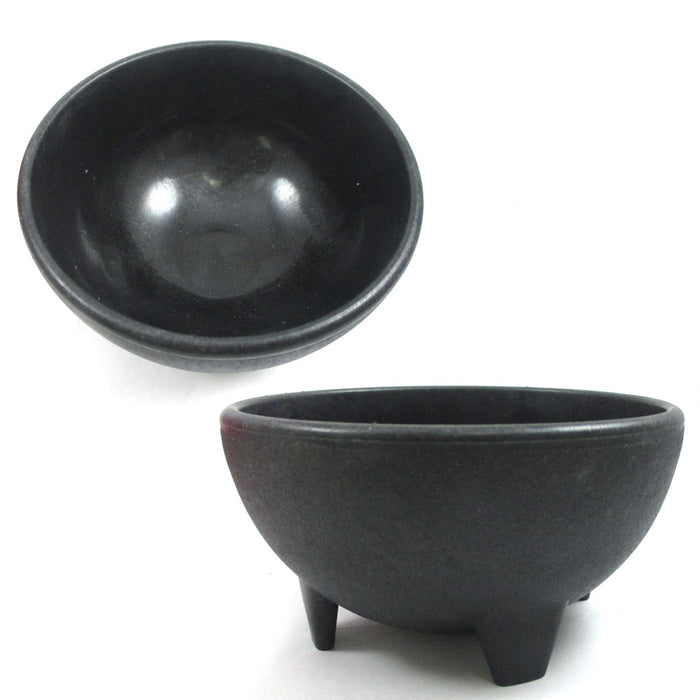 12 Salsa Bowls Mexican Serving Bowls 4.6" D Chips Guacamole Molcajete Dish Snack