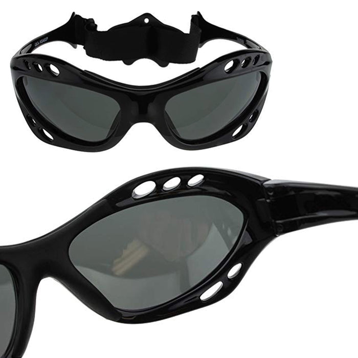 2 Pairs Black Sunglasses Goggles Fishing Boating Water Kite Surfing Jetski UV400