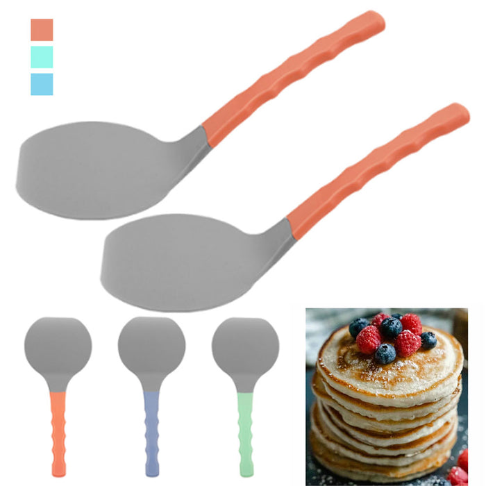 2 X Flexible Turner Heat Resistant Spatula Kitchen Serve Tools Non-Stick Utensil