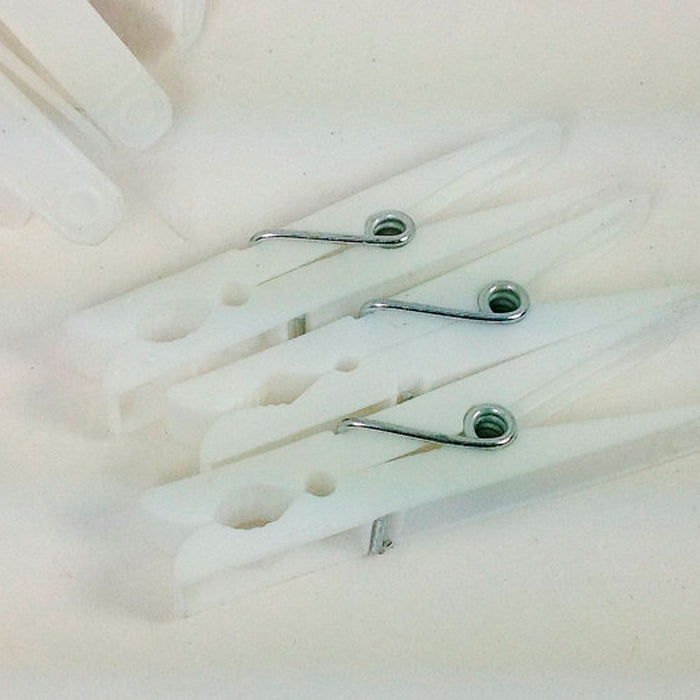 30 Heavy Duty Plastic Clothes Pins Clothespins Laundry Clips Bag Hangs Clothing