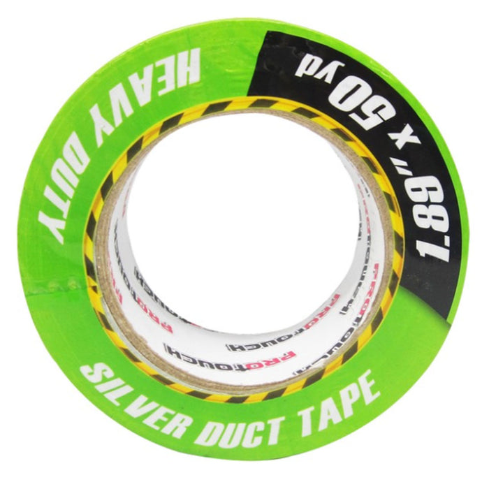 2 Pk Silver Duct Tape Roll Heavy Duty 1.89"x50yd Adhesive Sealing Packing Repair