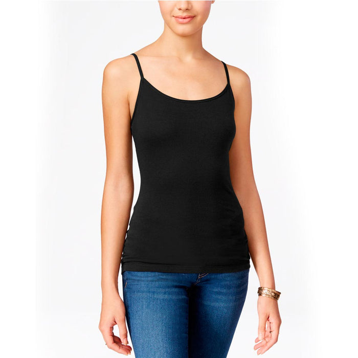 3Pc Women Tank Top Black Cami Long Spaghetti Strap Layering Basic Plain One Size