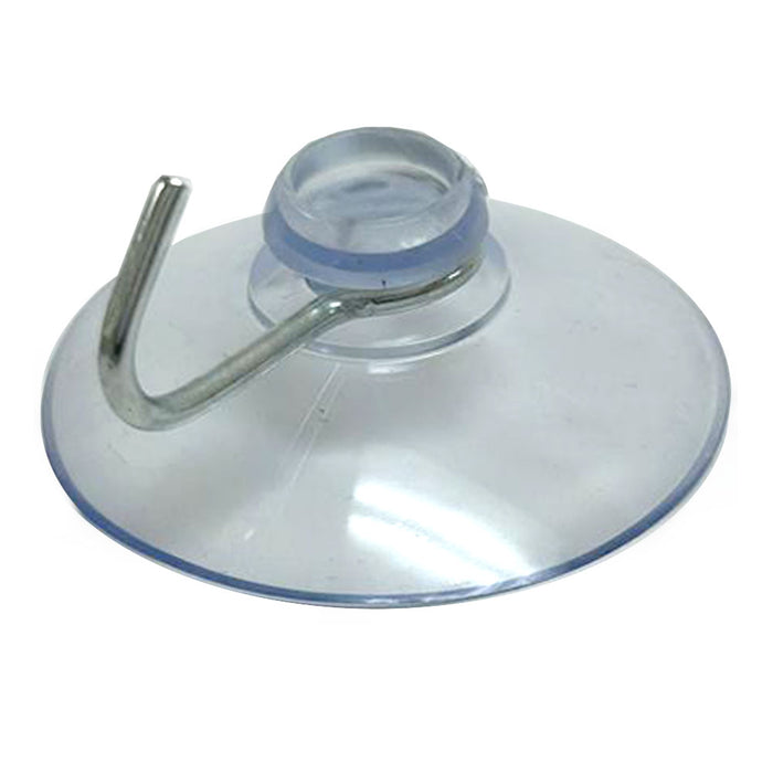 32 Pc Heavy Duty Suction Cups Hooks Wall Hanging Clear Kitchen Bathroom 1.5" D
