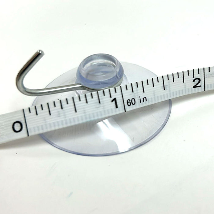 32 Pc Heavy Duty Suction Cups Hooks Wall Hanging Clear Kitchen Bathroom 1.5" D