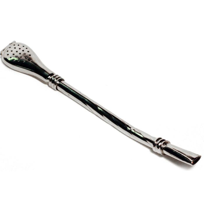 Metal Silver Yerba Mate Tea Bombilla Gourd Drinking Straw Filtered Argentina M01