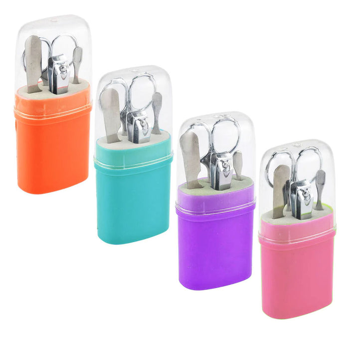 8 Pc Manicure Pedicure Nail Care Set Stainless Steel Grooming Kit Travel 2 Packs