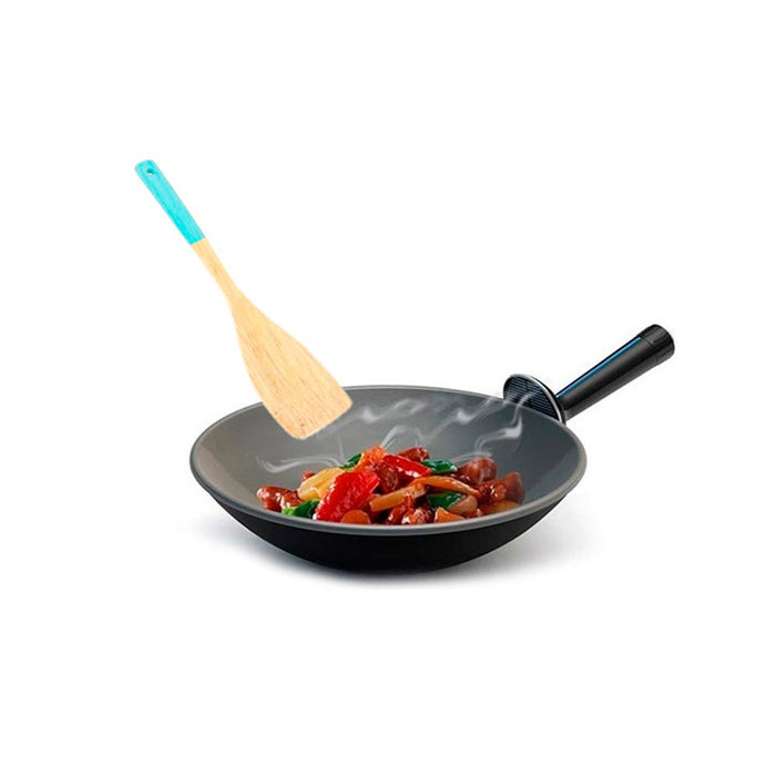 4 Piece Wooden Cooking Utensil Set Bamboo Kitchen Spatula Spoons Tools Wood Kit