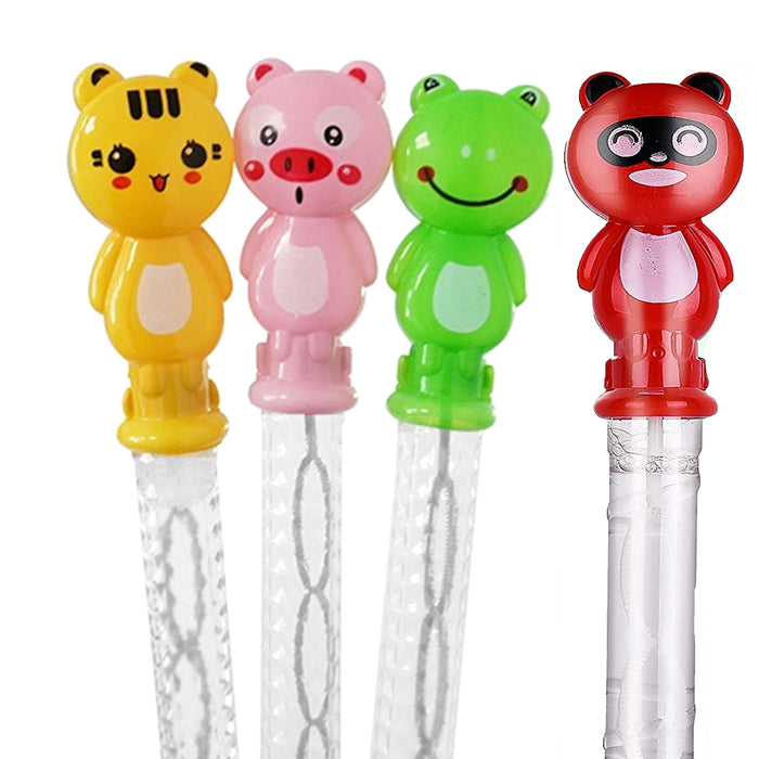 4 Pc Large Bubble Maker Wand Stick Blow Giant Soap Bubbles Solution Party Gift