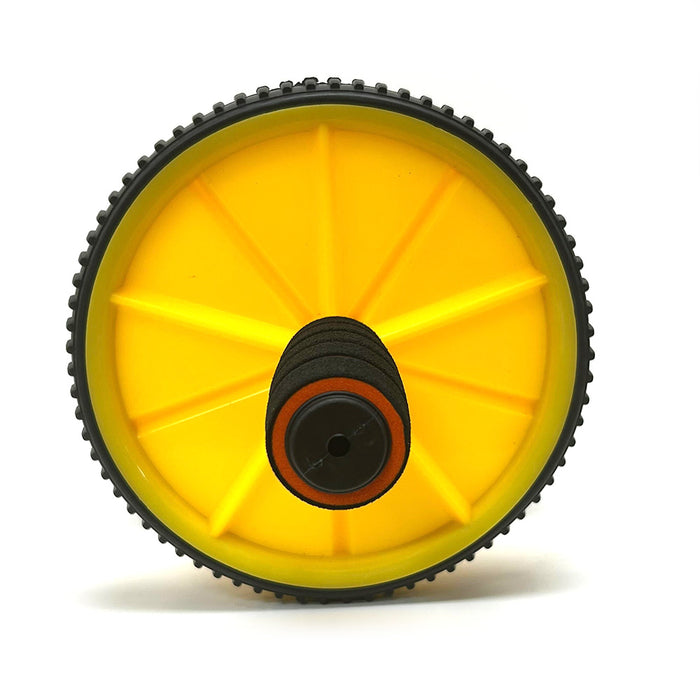 1 Dual Ab Wheel Roller Tone Six Pack Abs Abdominal Workout Gym Exercise Fitness