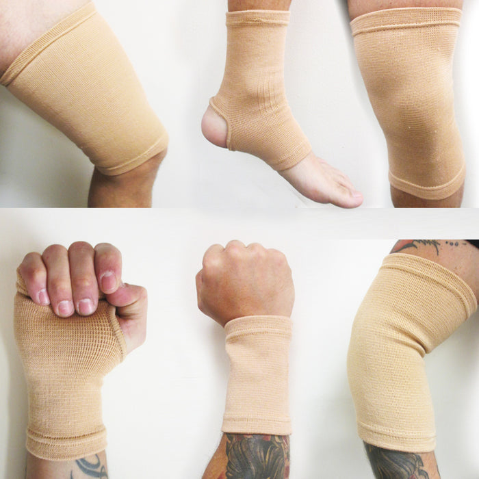 12Pc Support Braces Set Ankle Knee Wrist Elbow Palm Compression Pain Relief Wrap