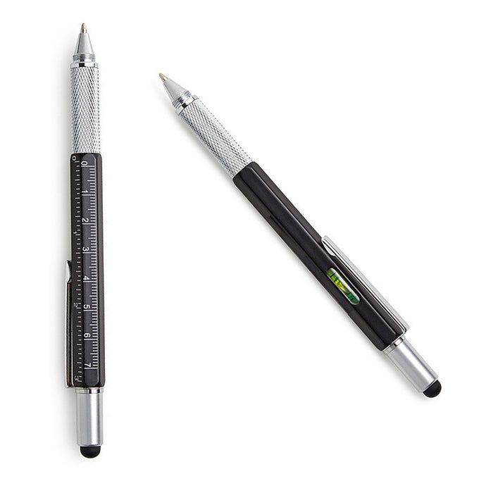 4 Pc Precision Pen 5-In-1 Stylus Level Screwdriver Ruler Fluid Architect Colors