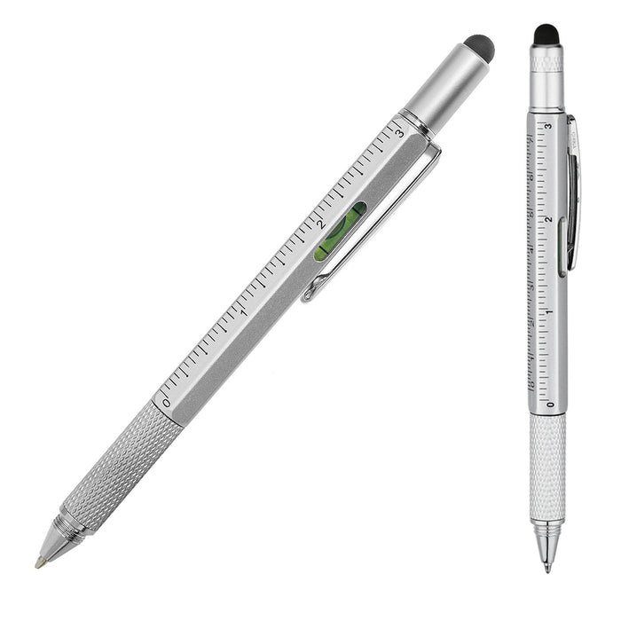 5-in-1 Universal Touch Screen Pen Stylus Level Screwdriver Ruler Architect Gifts
