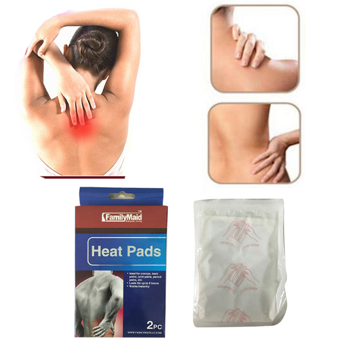 10 Heat Pads Pain Relief Therapy Press Hot Pack Wrap Air Activated Neck Shoulder