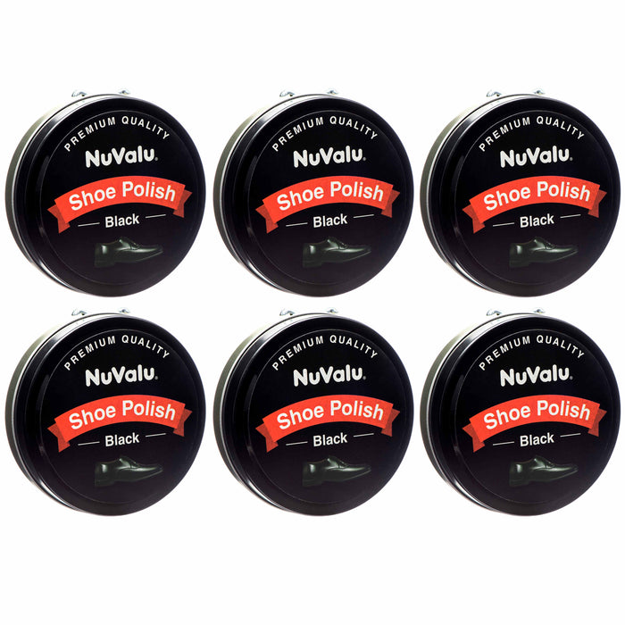 6 Pack Premium Leather Boot & Shoe Polish Cream Restores Conditions Polishes