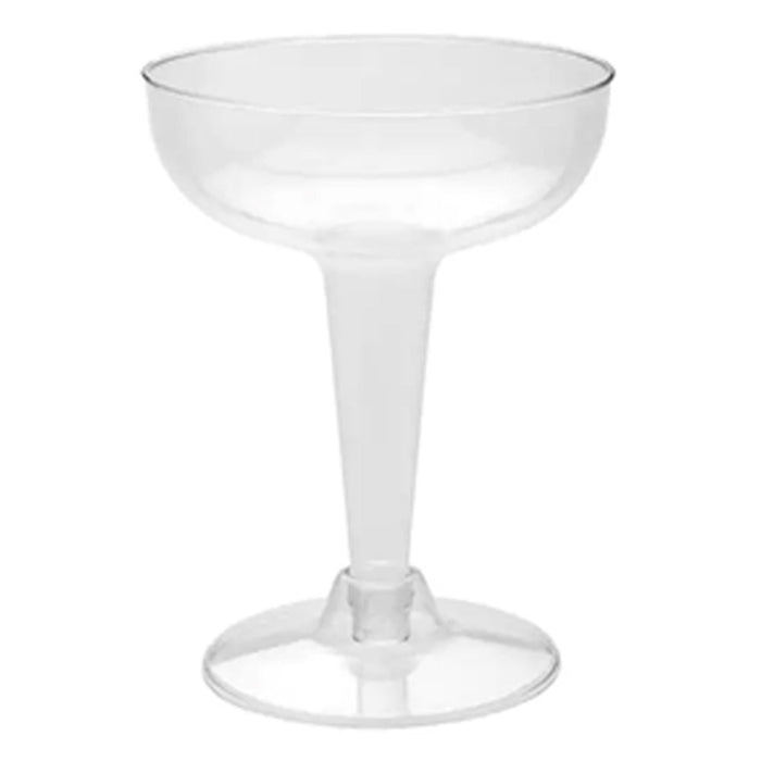 20 Disposable Martini Champagne Glasses Wine Cup Plastic Party Flute Clear 4.5oz