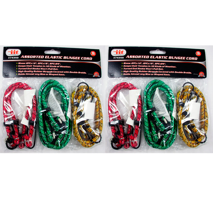 12 Bungee Cord Strap Tarp Bungie Elastic Tie Down Set 12" 18" 24" New