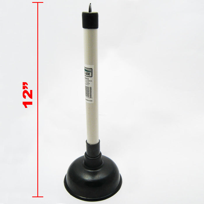 12" Plunger Unclogs Sinks Bath Tubs Tool Pump Drains Cleaner Shower Plumbing New