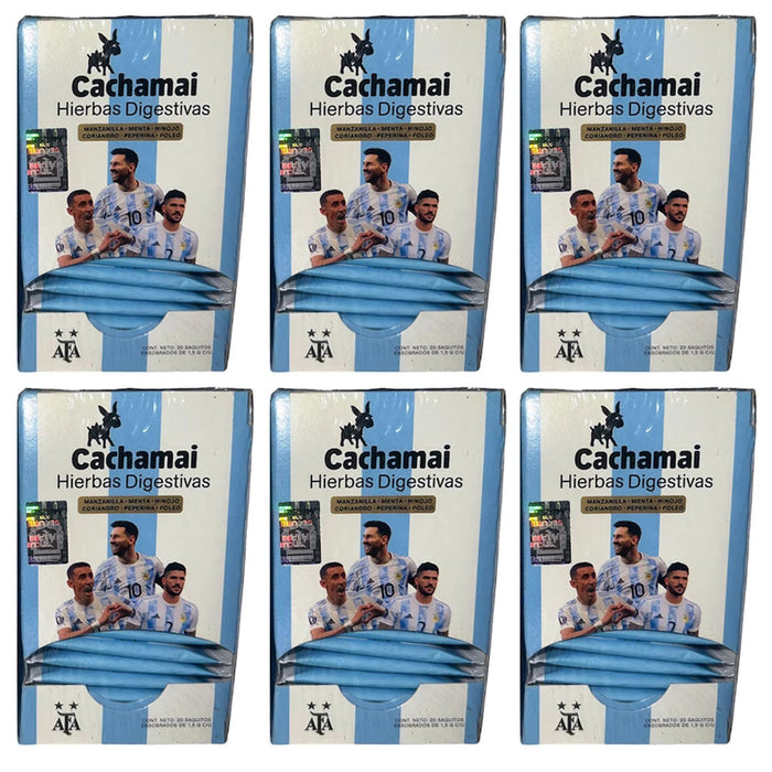 6 Pk Digestive Herbal Tea Cachamai Hierbas Digestivas Mundial Argentina 120 Bags