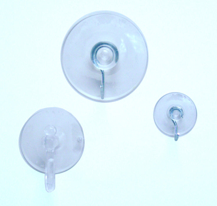 51Pc Suction Cup Hook Clear Glass Window Wall Sucker Hanger Kitchen Bathroom New