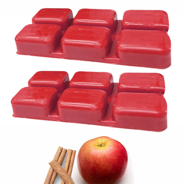4pk Wax Melts 24 Cubes Apple Cinnamon Strong Scent Long Lasting for Warmer 10oz