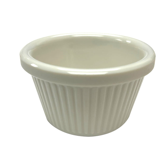 12 Ramekins Off White Mini Melamine Condiment Dip Cups Bowl BPA Free Dish Saucer