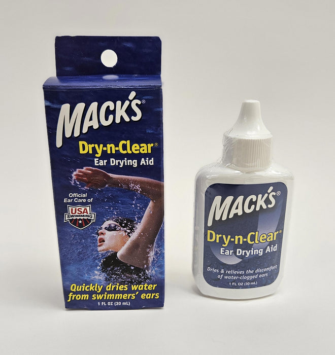 Mack's Dry n Clear Ear Drying Aid Learn Swim Infection Prevention Special Needs
