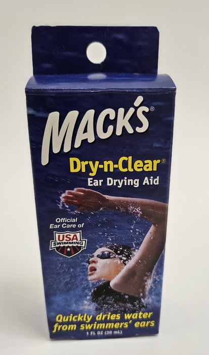 Mack's Dry n Clear Ear Drying Aid Learn Swim Infection Prevention Special Needs