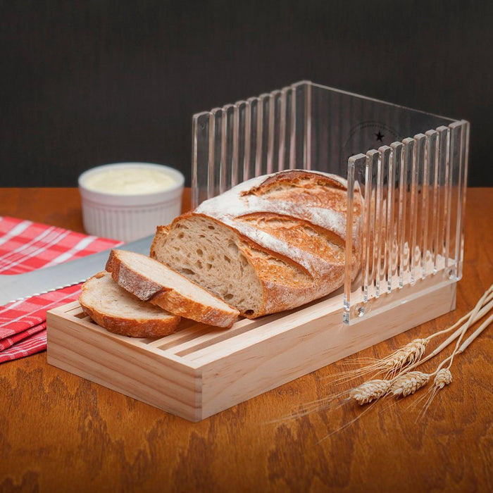 Wood Bread Slicer Guide Kitchen Tool Loaf Toast Cutter Mold Slicing Cutting Gift