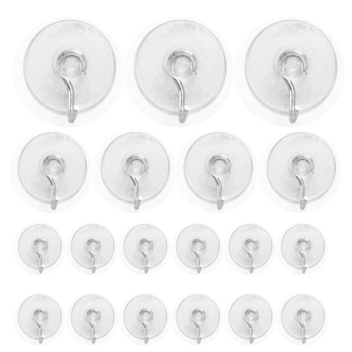 34 Suction Cup Hook Clear Glass Window Wall Sucker Hanger Kitchen Bathroom Home