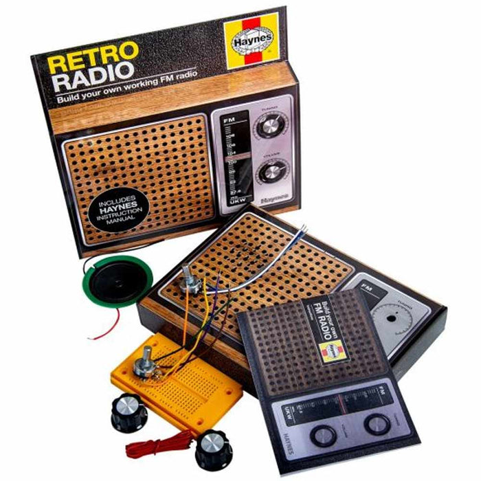 Haynes Retro Radio Kit Build Your Own Working Vintage FM Radio DYI Play Audio