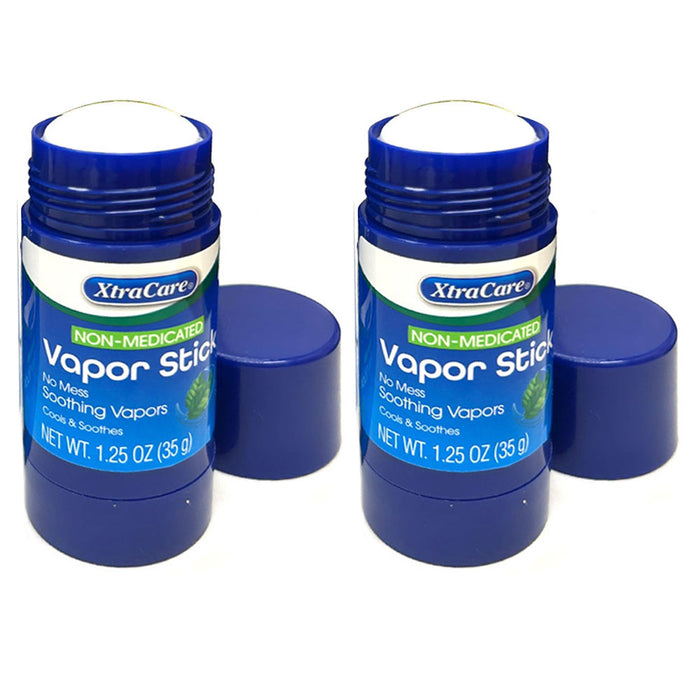 2 Pk Vapor Stick Breathe On The Go Non Medicated Sinus Relief Ache Soothing 35g