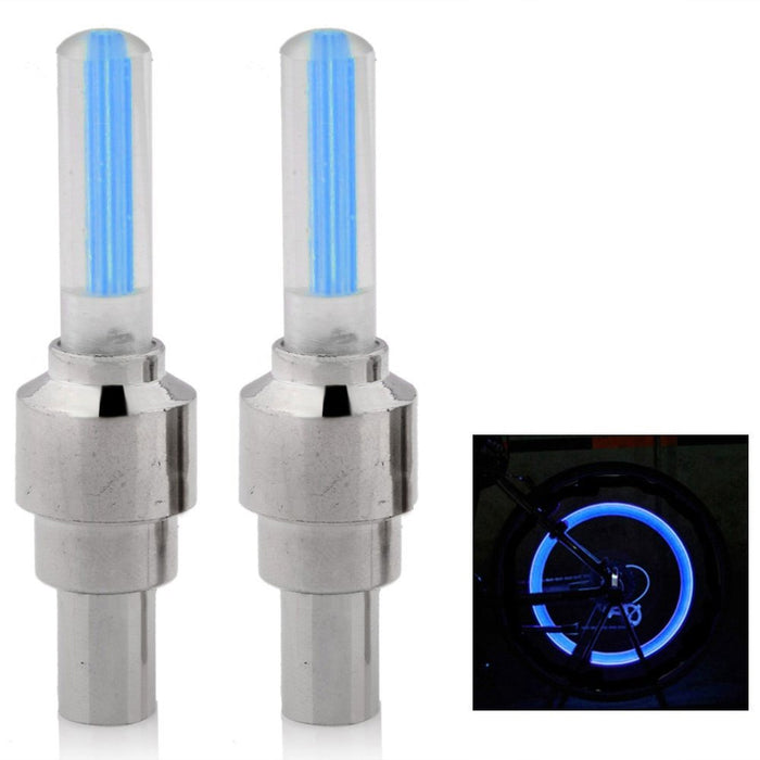 4 Pc LED Cap Valve Light Wheel Tire Bicycle Bike Car Spoke Glow Lamp Motorcycle