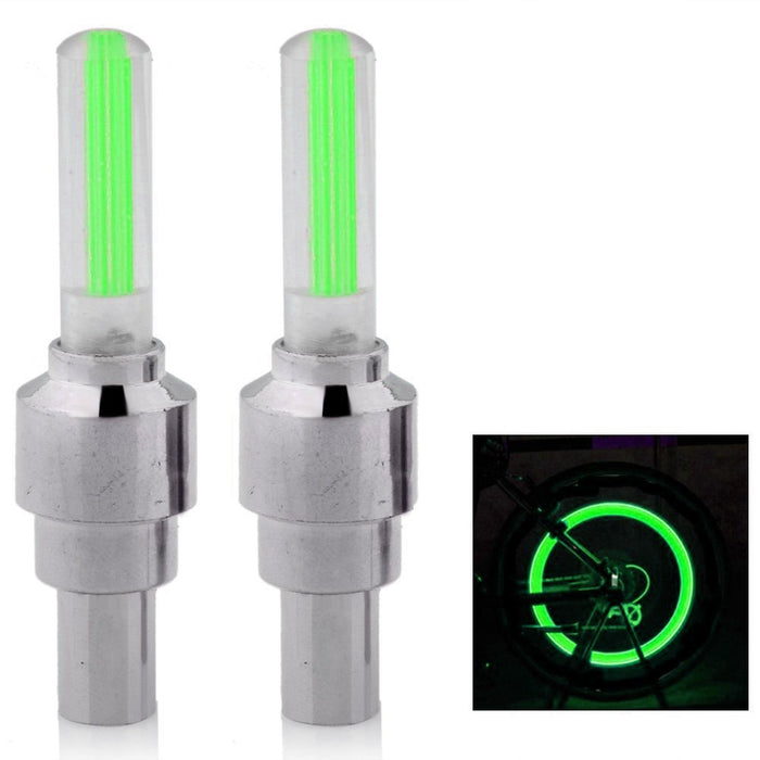 4 Pc LED Cap Valve Light Wheel Tire Bicycle Bike Car Spoke Glow Lamp Motorcycle