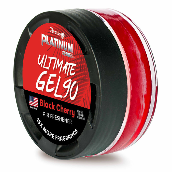4 Paradise Ultimate Gel Air Freshener 90 Days Aroma Fragrance Scent Black Cherry