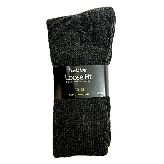 12 Pairs Men Women Diabetic Socks Cotton Circulatory Loose Fit Top Cushion 10-13