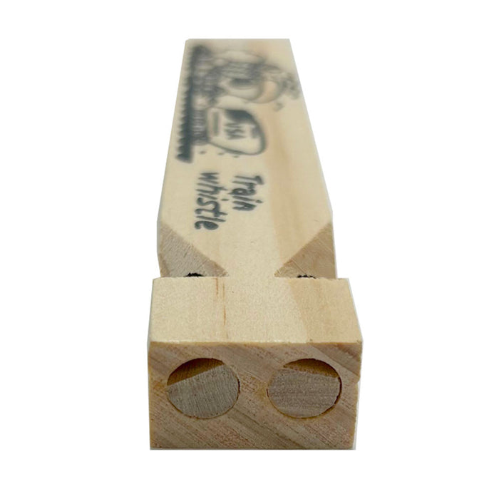 2 Pc Wooden Train Whistles 5-3/4" Kids Party Favors Thomas Theme Fun Classic Toy