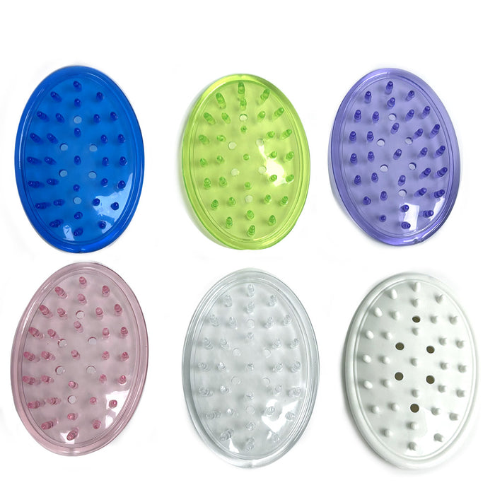 4pk Plastic Soap Saver Holder Tray Bathroom Counter Shower Kitchen 4 3/8"x3 1/8"