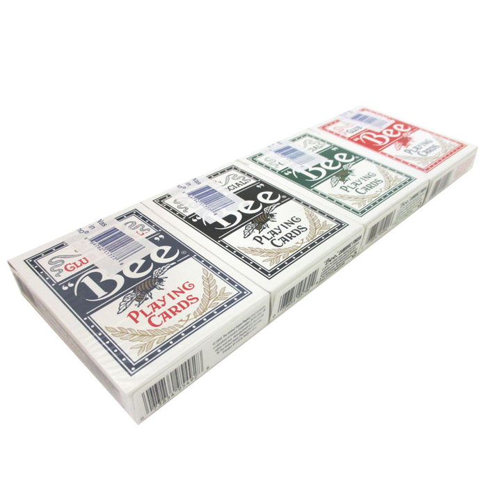 2 Deck Bee Casino Used Playing Cards Shuffle Black Jack Standard Quality Tricks