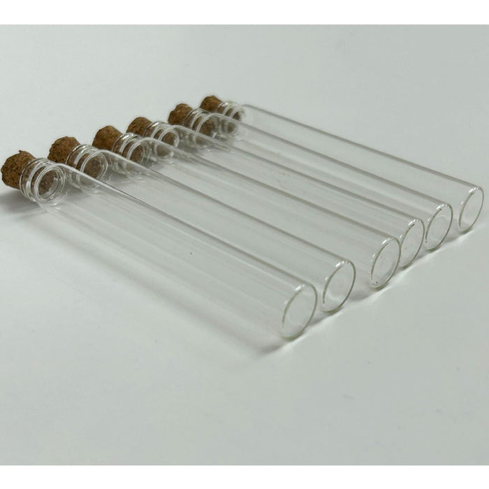48 Pc Empty Refillable Glass Bottles Vials Jars 6ml Tube Cork Cap DIY Decoration