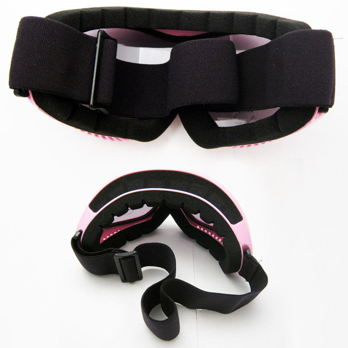 Ski Snow Goggles Snowboard Glasses Skiing Sports Adult Womens Lens Snow Pink New