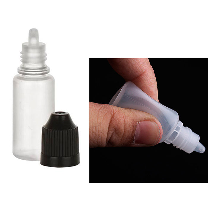 50PCS Empty Bottles 10ml Plastic LDPE Eye Liquid Dropper Tip Squeezable US STOCK