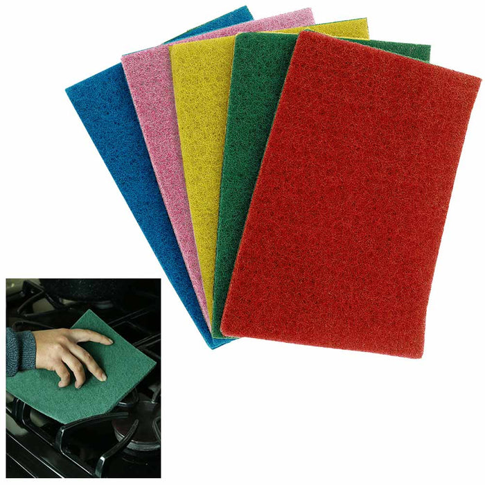 5pc Jumbo Scouring Abrasive Pads Sponge Wash Sourer Cleaner Scour Scrub Cleaning