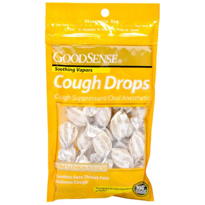 180 Ct Menthol Cough Drops Honey Lemon Flavor Lozenges Soothing Sore Throat