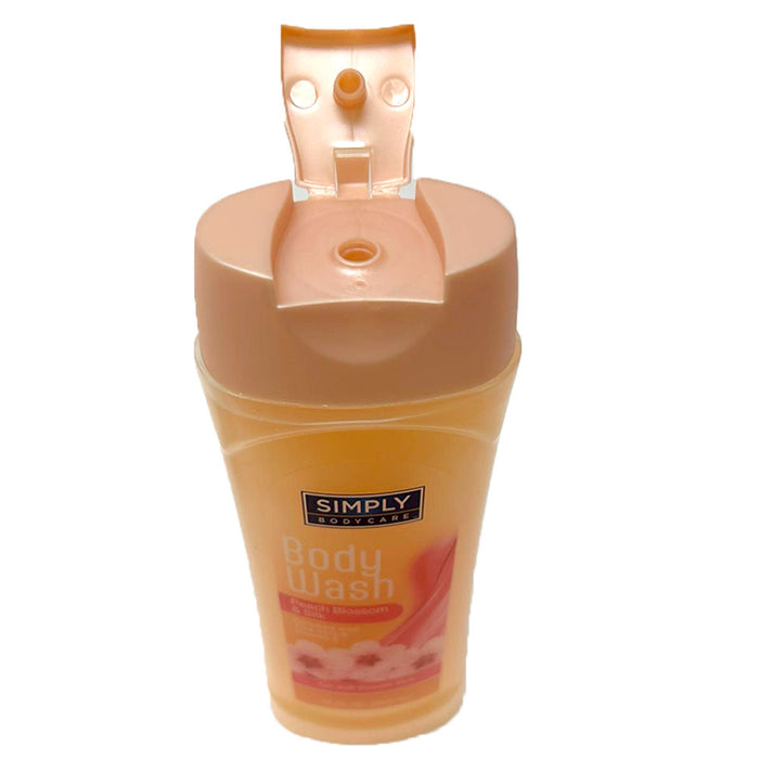 1 Women's Body Wash Aloe Vitamin E Soft Skin Shower Gel Soap Peach Blossom 12oz