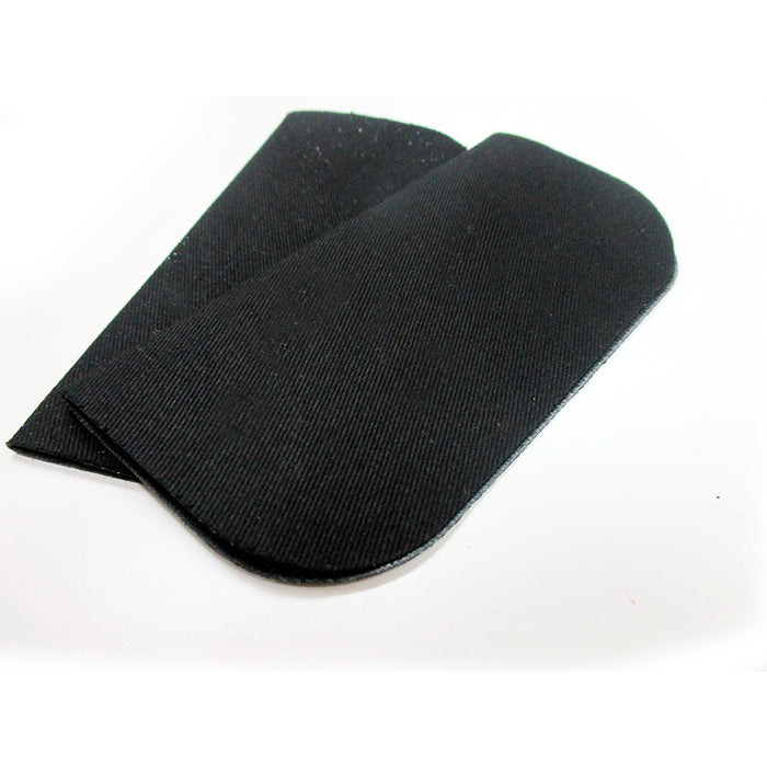 2 Black Somore Iron On Denim Patches Jean Repair Mend Fabric Ironon Applique 5X5