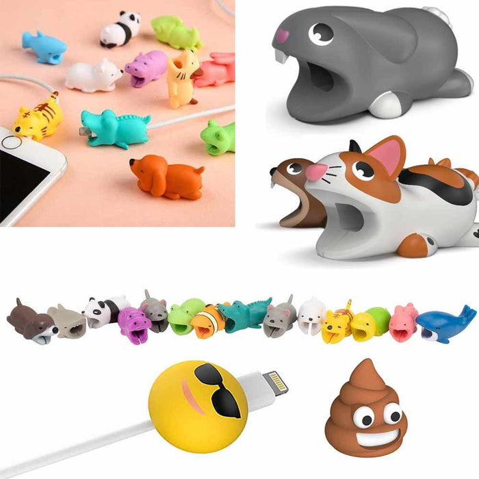 16 Pc Protective Charging Charger Bytes Cable Protector Cord Saver Cell Phones